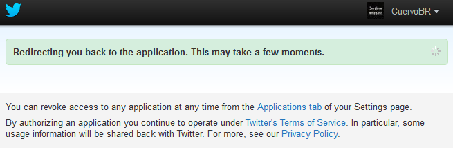 2.2 Twitter 1) Ao clicar no botão Adicionar, é redirecionado para a página de login do twitter.