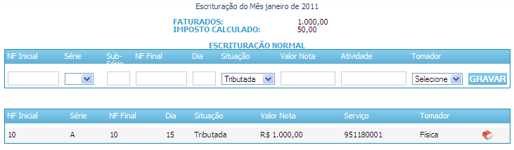 Prestando serviços para Tomador Pessoa Física Informe se o Tomador é Estabelecido no Município, não Estabelecido no Município ou se o Tomador é de Fora do País; Realize a busca, informando a