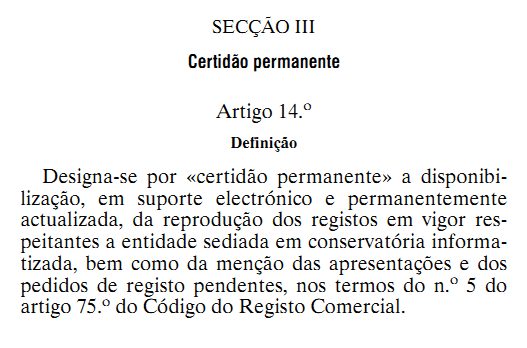 Certidão Permanente Carla de Sousa