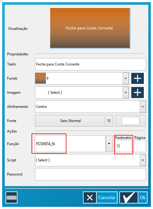 Os Modos de Pagamento podem ser configurados para movimentar para Conta Corrente, basta para isso ativar a opção Envia para Conta Corrente (imagem 2).