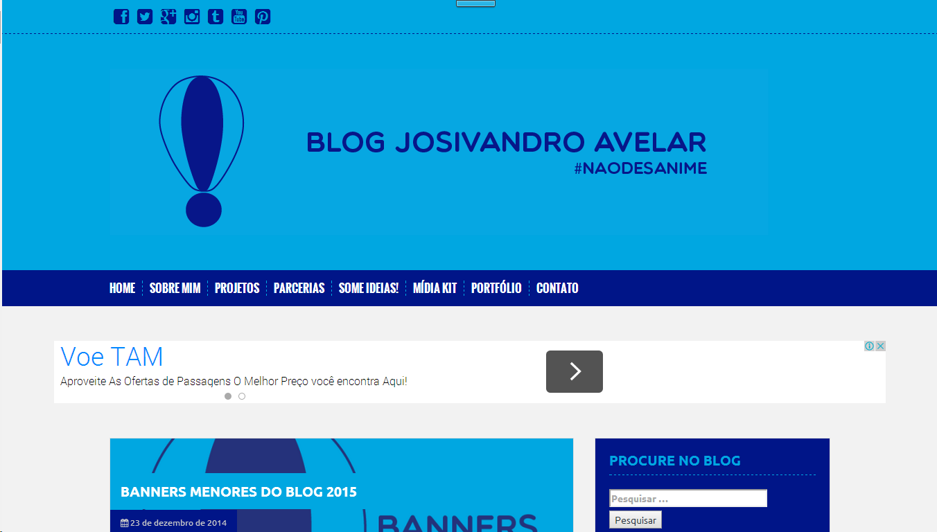 Visão geral sobre o Blog Josivandro Avelar O Blog É a página oficial de Josivandro Avelar, criada em 23 de dezembro de 2008.