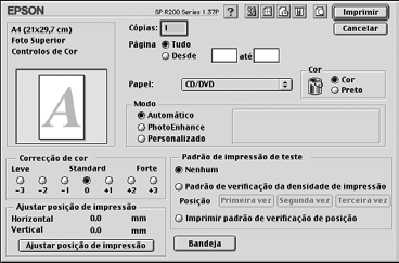 Macintosh OS 8.6 a 9.x 1. Abra o menu Ficheiro e selecione Configurar Página. 2.