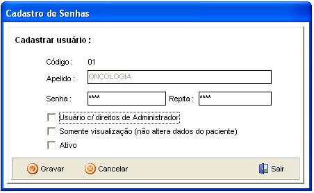 Figura 16: Consulta de usuários Figura 17: Exemplo de alteração de usuário 3.