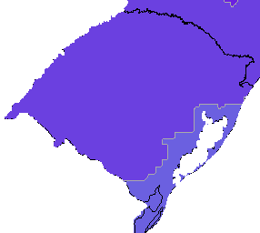 3. Previsão do índice ultravioleta máximo para condições de céu claro (sem nuvens) no Estado do Rio Grande do Sul, em 26/02/2015. INDICE UV EXTREMO! RECOMENDA-SE PRECAUÇÕES!