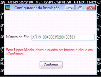 OBRIGATÓRIAMENTE 22 dígitos; Qualquer diferença deverá ser analisada e corrigida