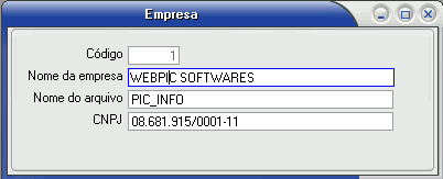 2. CADASTROS 2.1 Empresa O Software Cartão de Ponto é Multi-Empresa, disponibilizando o cadastro de todas as empresas.