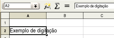 Figura 4.5: Barra de fórmulas Como se observa pela figura anterior, no local onde apareceria o símbolo de cancelar e aceitar aparecem agora outros dois símbolos, o de Soma e o de Função.