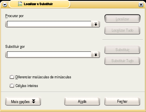 6.4 Localizar e Substituir Uma função bastante útil do OpenOffice.org Calc é a possibilidade de localizar, e até mesmo substituir, palavras ou trechos de textos rapidamente.