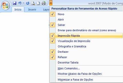 Impressão Rápida Definição: imprime em folha Por