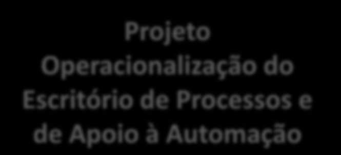 Iniciativas de Gestão por Processos 1º Momento 2010-2011 Iniciativa Interna Processos de Suporte 2º Momento 2011-2012 Projeto Gestão