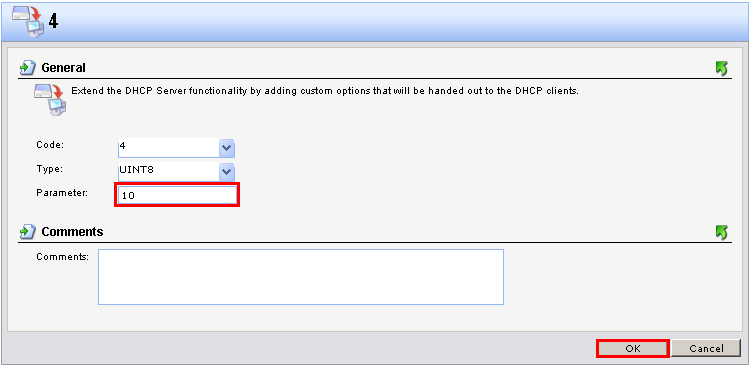 Clique na guia Options 5.