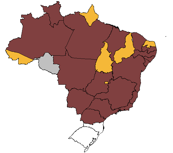 Segundo a DIVE (Diretoria de Vigilância Epidemiológica) em 2007, até 31 de julho, foram registrados no país 438.949 casos de dengue, 926 casos de Febre Hemorrágica do Dengue - FHD, com 98 óbitos.