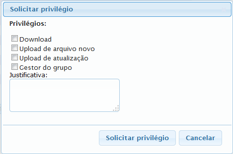 Upload de Arquivo Novo: permite ao usuário enviar arquivos novos para o grupo.