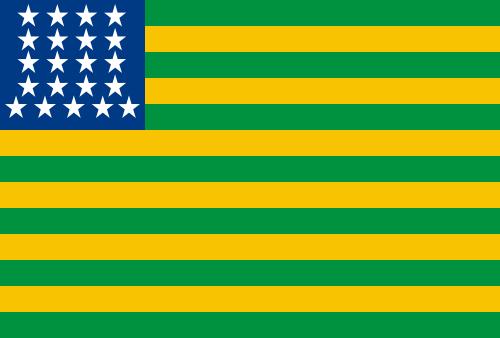 As questões de N 09 a 16 são referentes à disciplina: HISTÓRIA Questão 9 - A imagem acima reproduz a primeira bandeira da República do Brasil, utilizada apenas nos primeiros quatro dias depois da