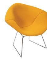 Design: Mies Van der Rohe (Larg X Alt X Prof): 0,61 x 0,38 x 0,58 Peso do Produto: 10 kg A1G:17 Cadeira Brno Barra Chata A1G:18 Puff Barcelona Estrutura: Em aço inox polido ou aço cromado.