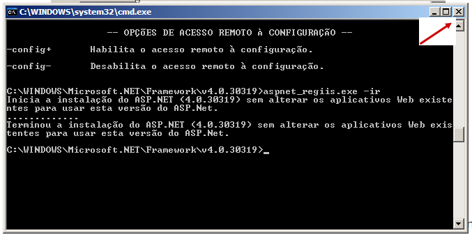 cd c:\windows\microsoft.net\framework\v4.0.30319 Figura 36 aspnet_regiis.