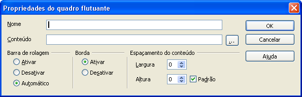 Inserindo um Arquivo Esta opção permite que seja incluído um arquivo no local onde se encontra posicionado o cursor.