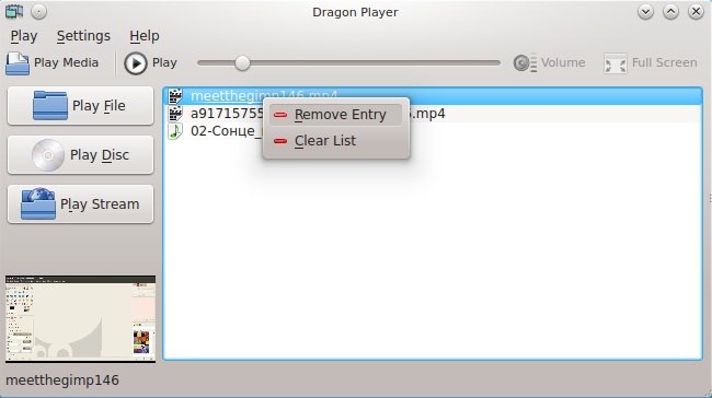 Capítulo 2 Seleccionar um Conteúdo Se iniciar o Dragon Player a partir do lançador de aplicações ou usar o Tocar um Conteúdo (Ctrl+O) na barra de ferramentas ou no menu Tocar, será apresentada esta