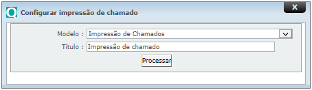 (marcando o parâmetro referente a ela) e clicar no botão imprimir.