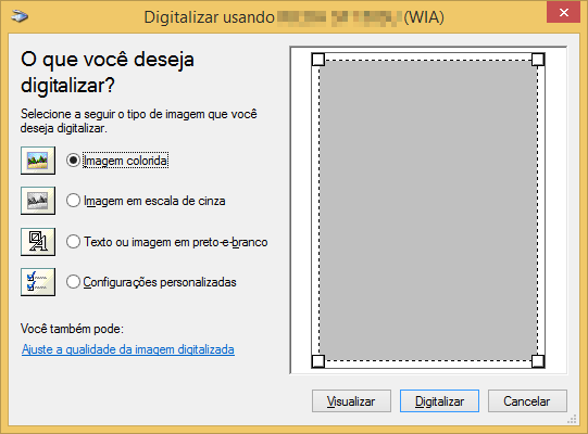 6. Digitalizar Guia Opções de Imagem Você pode definir as configurações de imagem para o scanner TWAIN na guia Opções de Imagem.