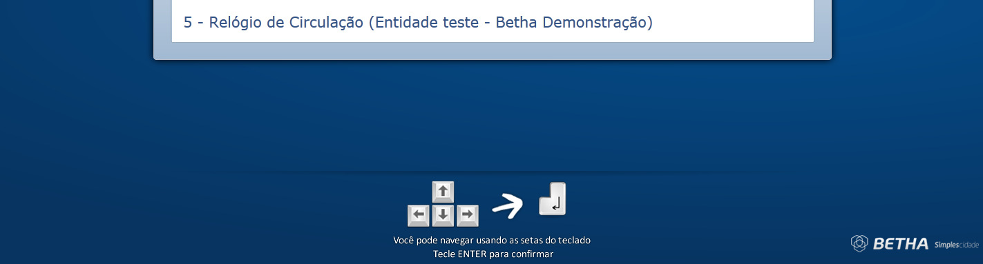 Acessando-a, o usuário irá informar seu usuário e senha, como no acesso administrativo.