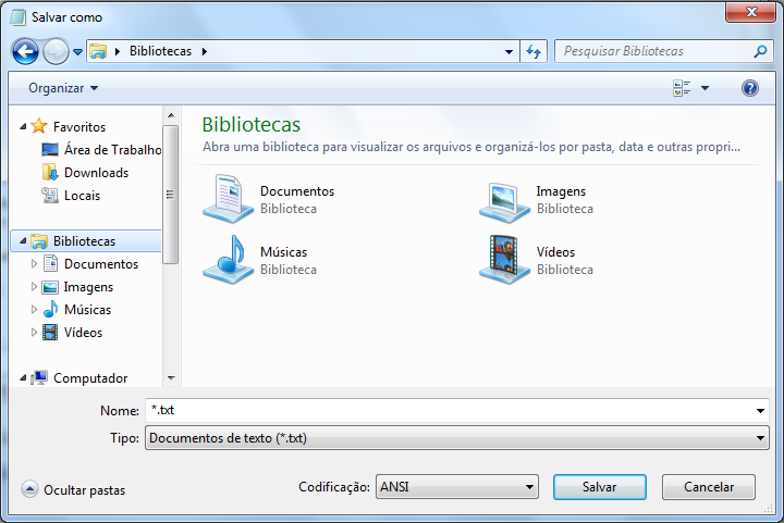 Figura 1 - Formatação de Fonte do Bloco de Notas Salvar um texto digitado no bloco de notas significa que o texto estará salvo em alguma parte do computador que poderá ser recuperado para posterior