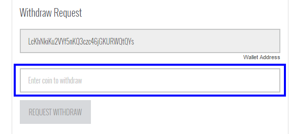 3. Complete o pedido de retirada, inserindo a moeda que você deseja retirar da sua conta. 4.