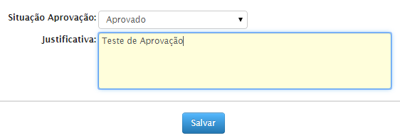 Aprovação de Matriz Curricular - Diretores Com todo o Quadro gerado corretamente, basta clicar em Salvar e aguardar