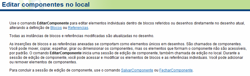 Comando EditarTolerancia Menu: Modificar Entidade Tolerância Entrada de comando: editartolerancia Comando EditarTabela Menu: Modificar Entidade Tabela Entrada de comando: editartabela Se você quiser