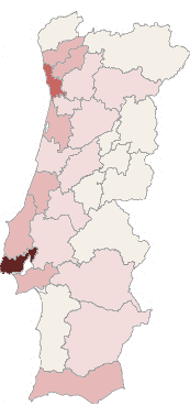 2. Empréstimos concedidos pelo setor financeiro a sociedades não financeiras Crédito concedido a SNF, por NUTS III, dezembro 2014 Variação anual Distribuição do crédito - 500-1 000-1 500-2 000-2