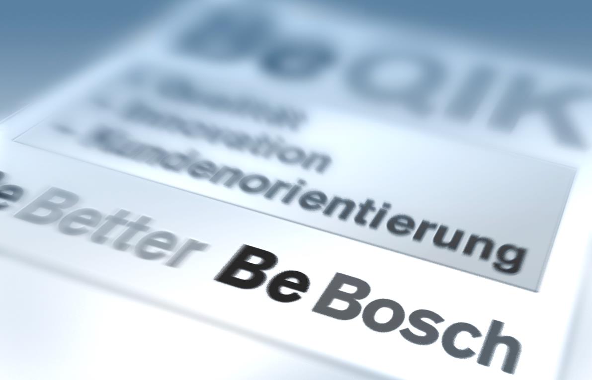 Valores Bosch (1) (2) (3) (4) (5) Orientação para o Futuro e os Resultados Responsibilidade Iniciativa e Determinação Abertura e Confiança Seriedade e Honestidade Acreditamos que nossas ações devem