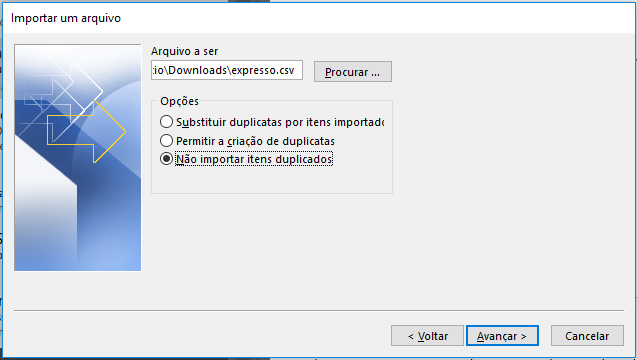 4. O próximo passo é a edição deste arquivo para tornar-se compatível com o correio o Integra Amazonas. No Outlook, clique na Aba Arquivo, opção Abrir e Exportar 5.