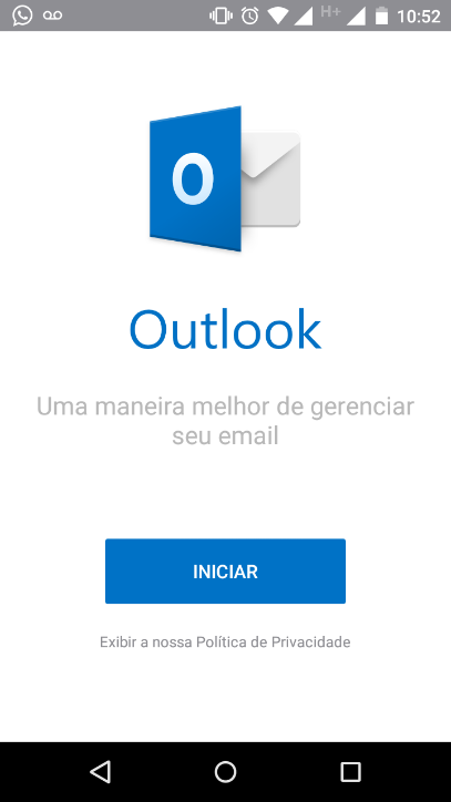 12- Exemplo abaixo da tela de edição de documento; Android iphone Outlook 1- Logo depois