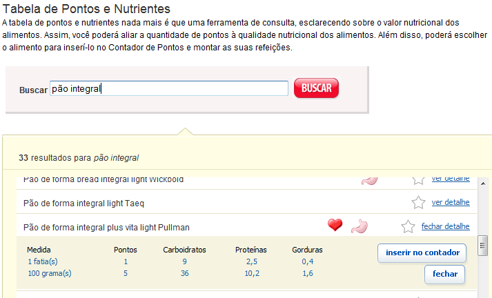 Passo-a-Passo: MONTANDO O CARDÁPIO DE UM DIA E VERIFICANDO A ANÁLISE NUTRICIONAL Será utilizada a Tabela de Pontos e Nutrientes para a