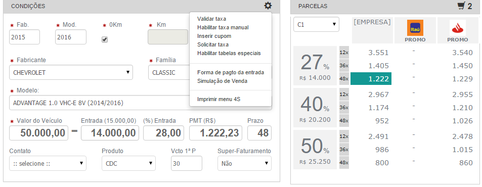 5) O painel de vendas de produtos está mais simples e ágil 6) As demais