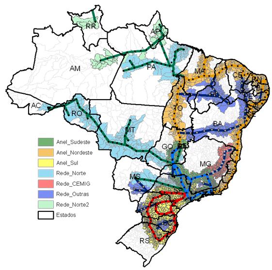 522 km (Brasil) 2014 Abrangência Brasília