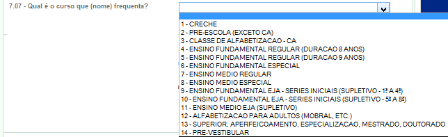 Caso a escola ou creche desejada não esteja relacionada e/ou seu código de INEP não encontrado, a prefeitura deverá solicitar ao MDS que inclua na relação, através de correspondência.