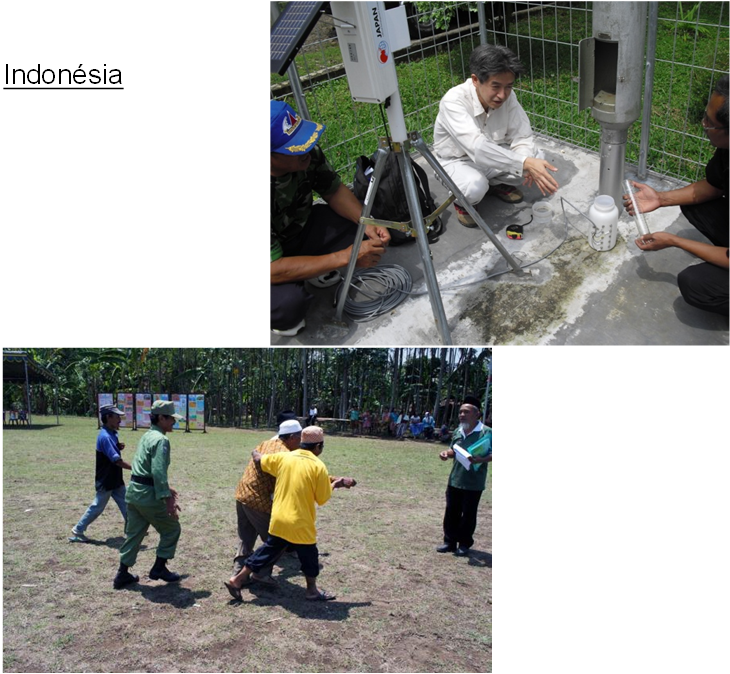 Cooperação técnica em Sabo (não-estruturais) Apoio à construção de estrutura de prevenção de desastres que inclui também a capacitação de pessoal Centro de Controle de Inundações e Centro de