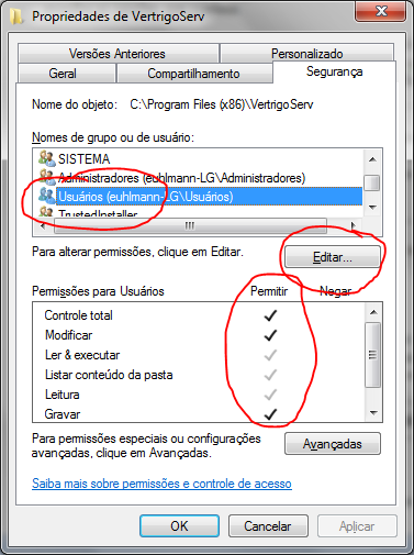 6 Windows, em Ferramentas Administrativas, e em seguida em Serviços, interrompa os programas que utilizem esta porta.