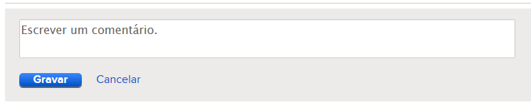 Trabalhar com Outros Usuários b. No campo que aparecer, digite seu comentário. c. Clique em Gravar. 5. (Opcional) Para iniciar um debate sobre um tópico novo, siga estes passos: a.
