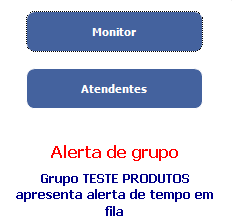 Alertas na tela de supervisão ALERTAS VIA POP-UP Alerta de