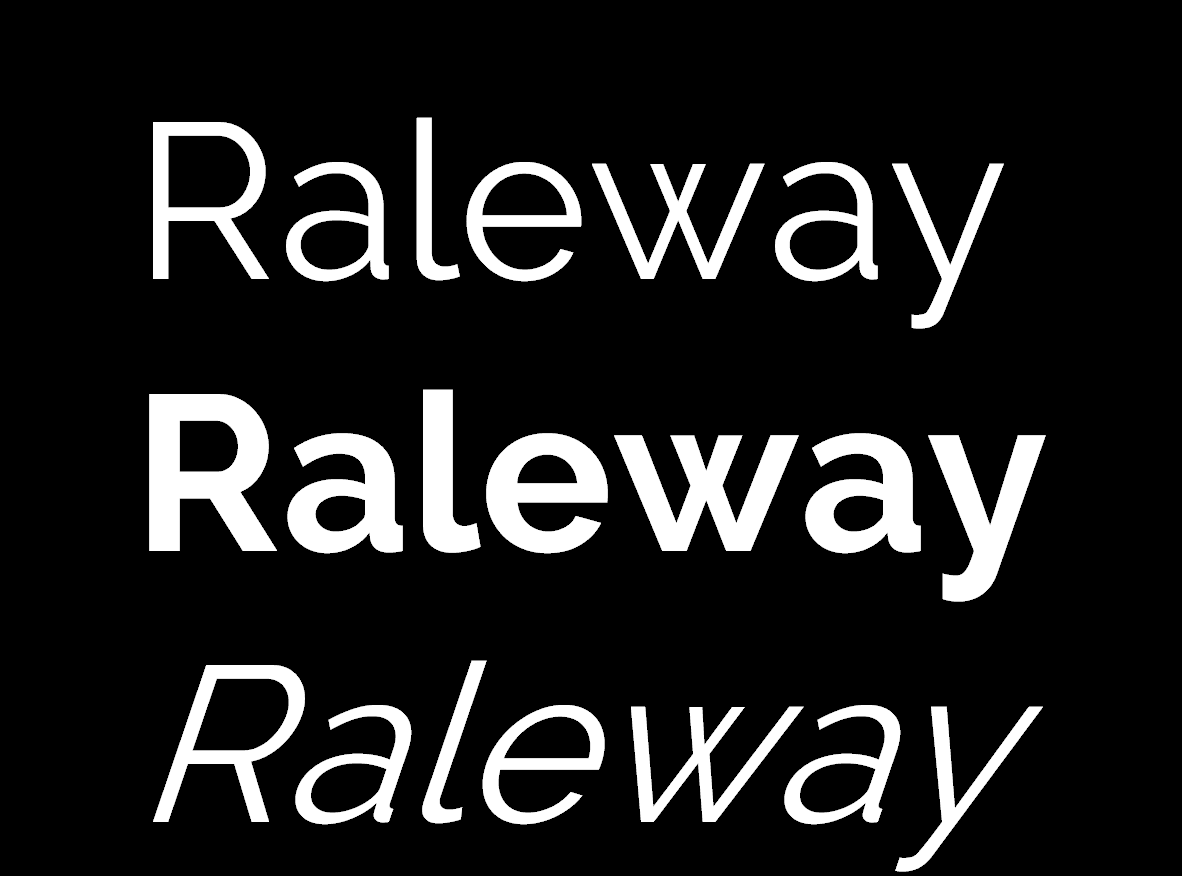 c. Tipologia A tipologia escolhida para comunicar princípios, ideias, produtos e quaisquer tipos de materiais promocionais umov.me é a fonte Raleway.