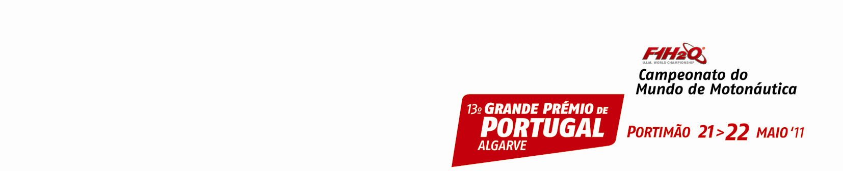 Portimão recebe segunda etapa do Campeonato do Mundo 13º Grande Prémio de Portugal/Algarve F1 em Motonáutica 21 e 22 de Maio Pelo 13º ano consecutivo, Portimão recebe nos dias 21 e 22 de Maio a mais