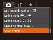 A tela na etapa também pode ser acessada mantendo pressionado o botão [ ] quando for exibido o menu FUNC. Os itens que forem removidos do menu FUNC.