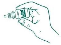 Para utilizar o frasco conta-gotas você deve: 1. Romper o lacre da tampa. 2. Virar o frasco até a posição indicada para iniciar o gotejamento. Siga corretamente o modo de usar.