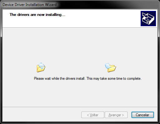 Figura 3 - Aviso segurança do Windows 6. Aguarde alguns instantes a instalação do driver. Figura 4 - Instalando Driver 7.