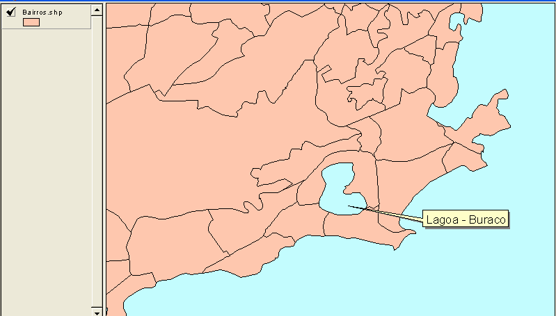 Sistemas de Informações Geográficas 2014. (A) (C) (B) (A) Rios agrupados por bacia compondo um único elemento geográfico formado por mais de uma linha.