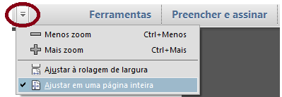 Clicar na opção Ajustar à rolagem de largura (Selecionar Control A, Copiar Control C e Prosseguir)