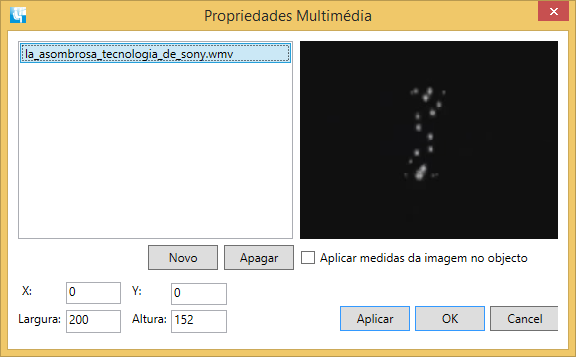 Multimédia / Vídeo Este módulo permite inserir uma playlist de vídeos, podendo serem utilizados os seguintes formatos:.wmv.
