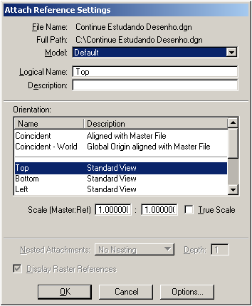 Introdução ao MicroStation V8 Ambiente 3D 55 vista apresentado no campo Name não é necessariamente o nome da vista ortográfica definida pelo projetista devido à mudança dos sistemas de projeção.
